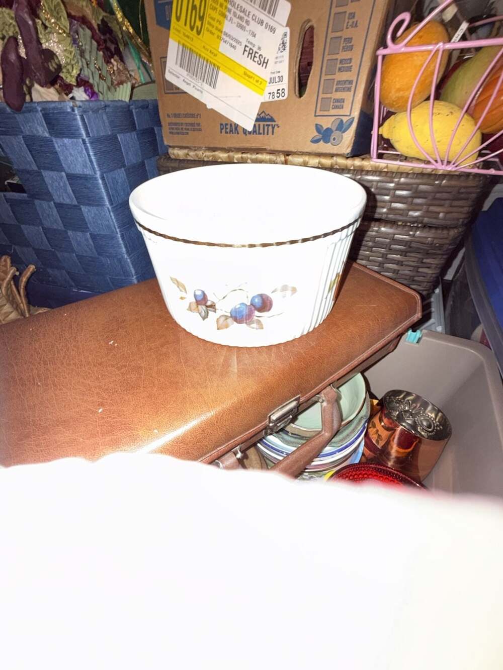 Royal Worcester Evesham Gold Souffle Bowl